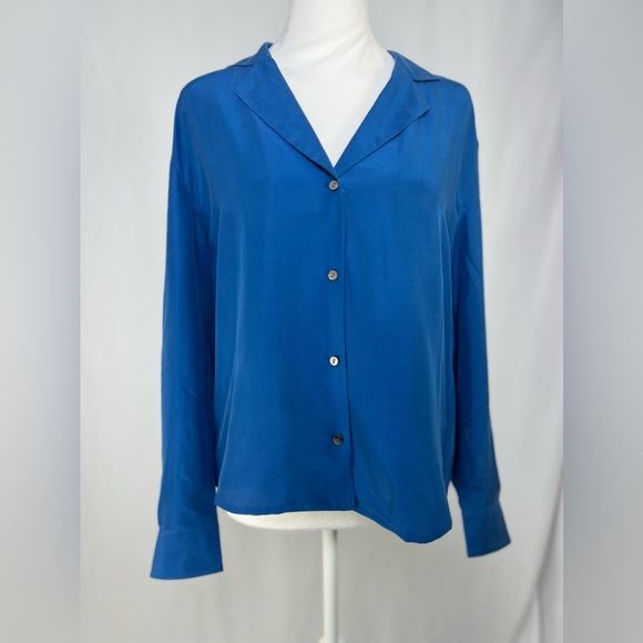 NEW / Madewell Silk Button-Up Shirt - Picture 3 of 3